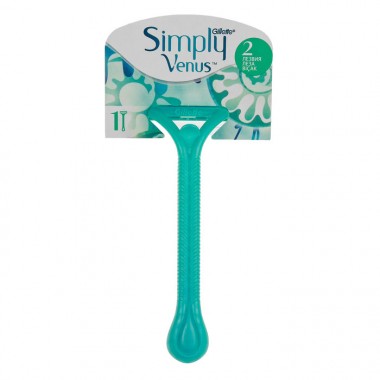 Станок для бритья женский одноразовый Gillette Venus Simply 2  два лезвия 1 шт — Городок мастеров