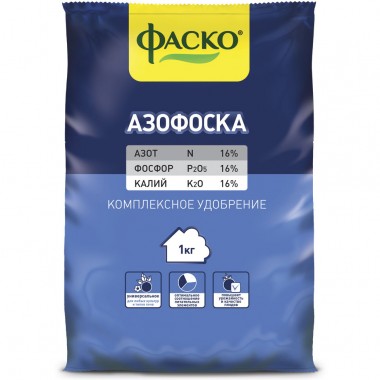 Удобрение сухое &quot;Азофоска&quot; 1 кг Фаско минеральное — Городок мастеров