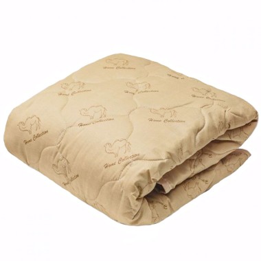 Одеяло 1,5-спальное 140х210 см из искусственной верблюжьей шерсти, тёплое/зимнее RdTex — Городок мастеров