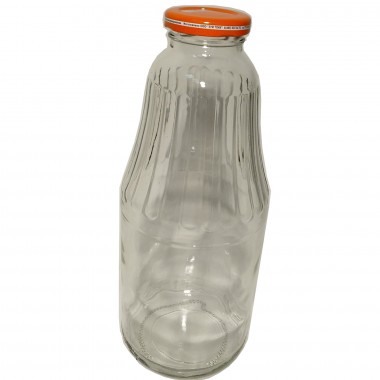Бутылка для сока стеклянная 1 л то-43 с крышкой — Городок мастеров