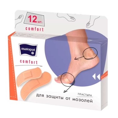 Пластырь Bella MATOPAT Comfort 12шт — Городок мастеров