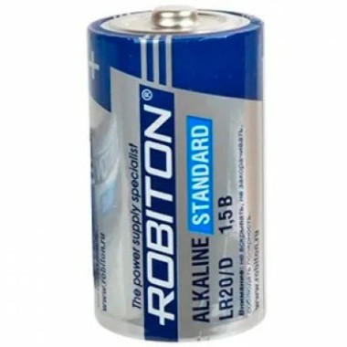 Батарейка алкалиновая LR20D Robiton Standard 1 шт — Городок мастеров