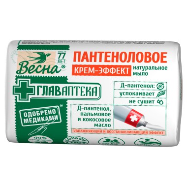Крем-мыло туалетное Весна Главаптека &quot;Пантеноловое&quot; 90 г — Городок мастеров