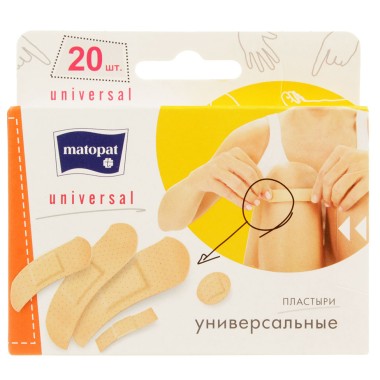Пластырь Bella MATOPAT Universal 20шт — Городок мастеров