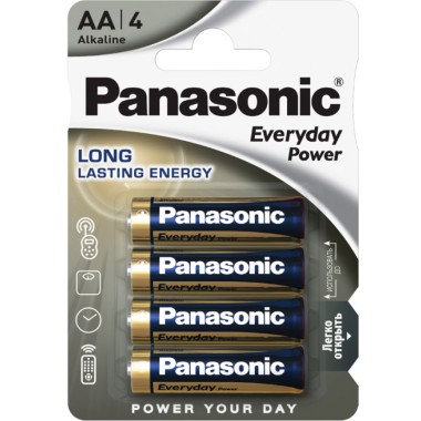Батарейка LR6АА Panasonic Everyday Power BL-4 4шт — Городок мастеров