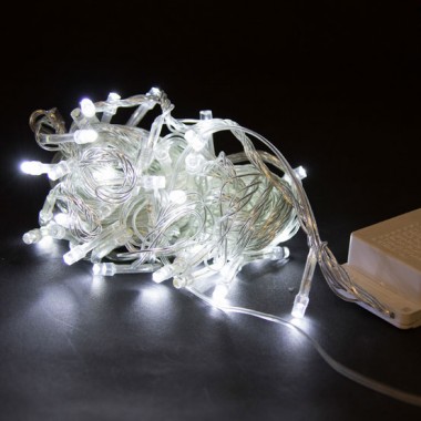 Электрогирлянда Ремеко 10,5 м, 100 белых ламп, 8 режимов, прозрачный шнур 703323 — Городок мастеров