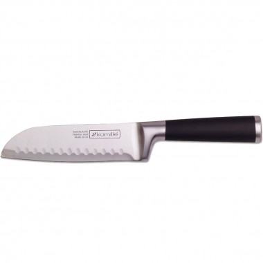 Нож кухонный Сантоку 16 см Kamille из нержавеющей стали 5192 — Городок мастеров