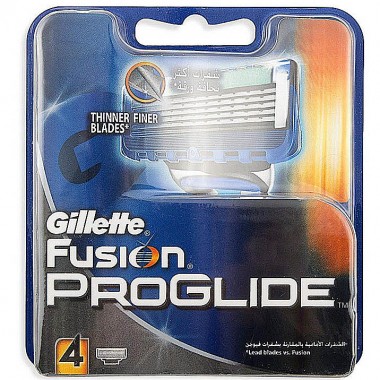 Кассеты сменные для мусжского бритвенного станка Gillette Fusion ProGlide 4 лезвия 4 шт — Городок мастеров
