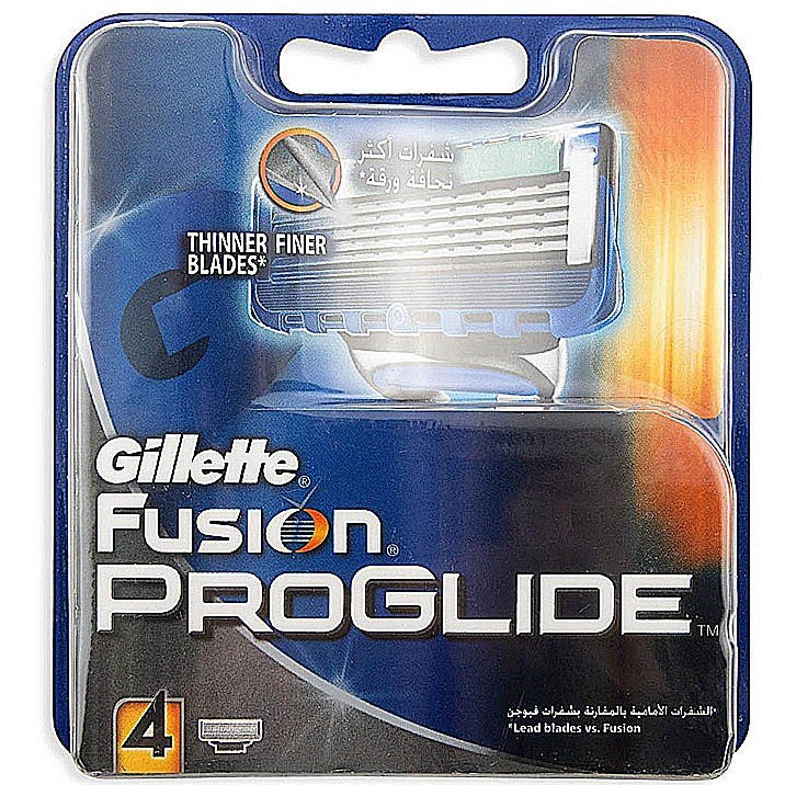 Кассета для станков для бритья gillette fusion proglide 4 шт