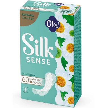 Прокладки ежедневные Ola Silk Sense Light Ромашка 60 шт — Городок мастеров