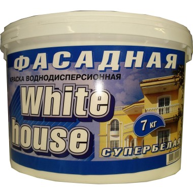 Краска вд White House фасадная 7 кг 12241/13506/13619/15892 — Городок мастеров