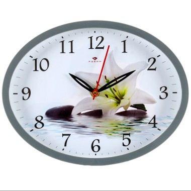Часы настенные Лилия в воде 22,5х29см — Городок мастеров