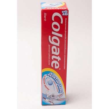 Зубная паста  детская Colgate &quot;Доктор Заяц&quot; вкус жвачки 50 мл — Городок мастеров