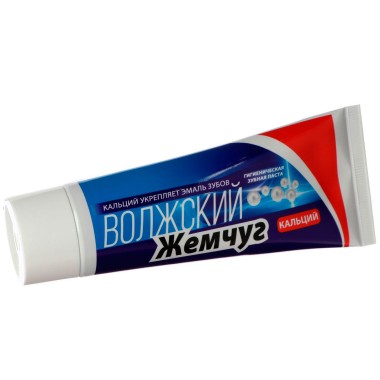 Зубная паста Весна &quot;Волжский жемчуг&quot; Кальций 90 г — Городок мастеров