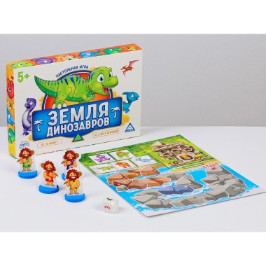 Игра настольная Лас Играс &quot;Земля динозавров&quot; 5+ — Городок мастеров