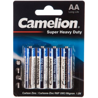 Батарейка R6АА Camelion Blue BL-4 1.5V бл 4шт — Городок мастеров