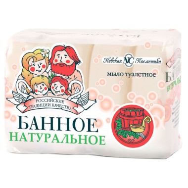Мыло туалетное Невская Косметика 4х100гр Банное — Городок мастеров