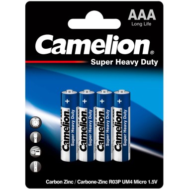Батарейка R03ААА Camelion Blue BL-4 1.5V 4шт — Городок мастеров