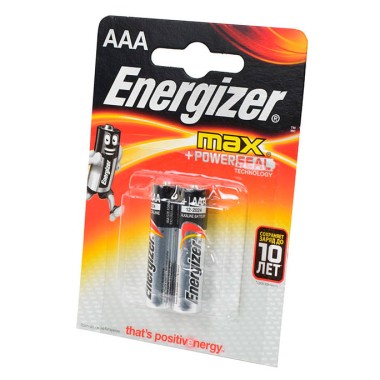 Батарейка LR03ААА Energizer Max BL-2 2шт — Городок мастеров