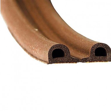 Уплотнитель самоклеющийся Remontix на резиновой основе профиль Р 9х5,5 мм коричневый 6 м — Городок мастеров