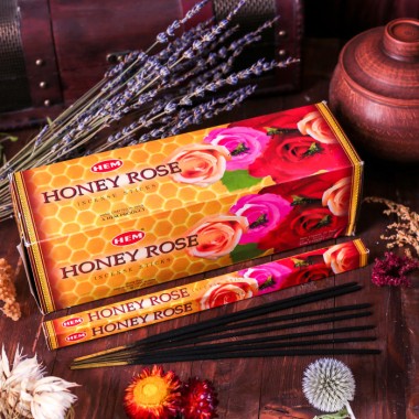 Благовония 8 палочек угольные Rose honey — Городок мастеров