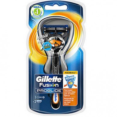 Станок для бритья мужской Gillette Fusion Proglide Flexball + 2 кассеты — Городок мастеров