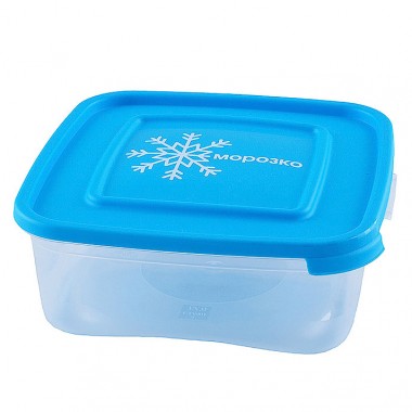 Контейнер для замораживания продуктов пластиковый 700 мл &quot;Морозко&quot; квадратный Полимербыт — Городок мастеров