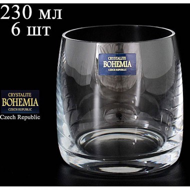Набор стаканов для виски 230 мл &quot;Идеал&quot; Crystalite Bohemia 6 шт — Городок мастеров