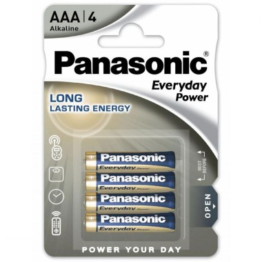 Батарейка LR03ААА PANASONIC Everyday Power BL-4 1.5V щелочная 4шт — Городок мастеров