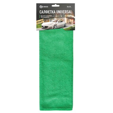 Салфетка д/авто Grass 35*40 1шт микрофибра — Городок мастеров