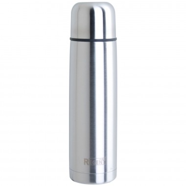 Термос для напитков Regent Bullet 800 мл с клапаном, чехлом, металлическая колба — Городок мастеров