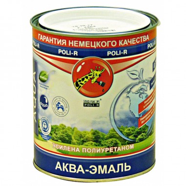 Аква-эмаль Поли-Р глянцевая 0,75 л — Городок мастеров
