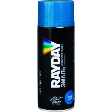 Эмаль акриловая аэрозольная универсальная 520 мл Rayday PU-0004 глянцевая синяя — Городок мастеров