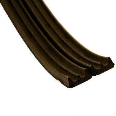 Уплотнитель самоклеющийся Remontix на резиновой основе профиль Е 9х4 мм коричневый 6 м — Городок мастеров