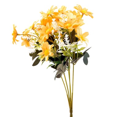 Цветок искусственный букет NG Ноготки бежевые 30см — Городок мастеров