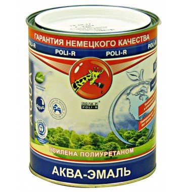 Аква-эмаль Поли-Р полуматовая 0,75 л — Городок мастеров