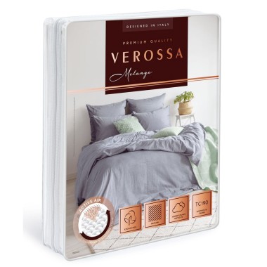 Комплект постельного белья 1,5-спальный Verossa &quot;Melange indigo&quot; наволочки 70х70 см, 23 1546 — Городок мастеров