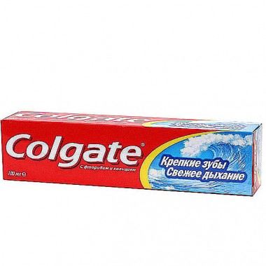 Зубная паста Colgate Свежее дыхание Крепкие зубы 100 мл — Городок мастеров
