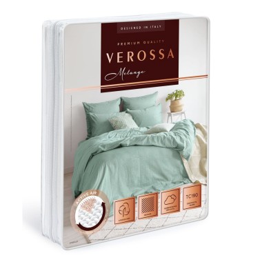Комплект постельного белья 1,5-спальный Verossa &quot;Melange emerald&quot; наволочки 70х70 см, 23 1546 — Городок мастеров