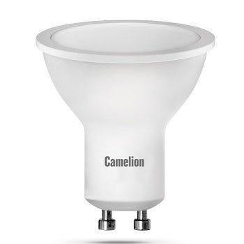 Лампа светодиодная 10W GU10 3000K Camelion 13682 — Городок мастеров