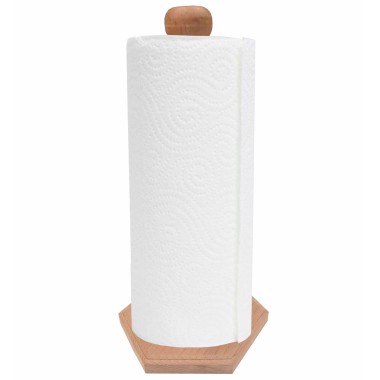 Держатель бумажных полотенец деревянный с бумагой — Городок мастеров