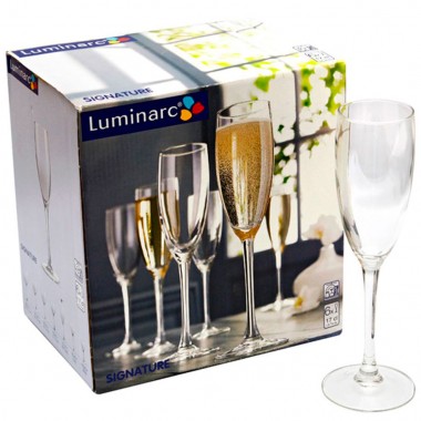 Набор бокалов для шампанского 170 мл Luminarc &quot;Signature&quot; 6 шт — Городок мастеров