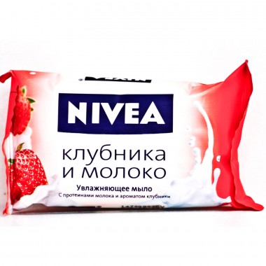 Мыло туалетное Nivea &quot;Клубника и молоко&quot; 90 г — Городок мастеров