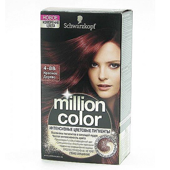 Крем краска для волос шварцкопф. Schwarzkopf million Color 4-88. Краска для волос шварцкопф миллион колор. Schwarzkopf million Color 6-88. Schwarzkopf краска для волос красное дерево.