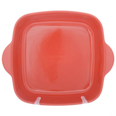 Форма для запекания керамическая квадратная 2 литра 29х24х6,5 см Repast красная — Городок мастеров