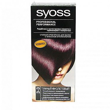 Краска для волос Syoss 3-3 Темно-каштановый 50мл — Городок мастеров