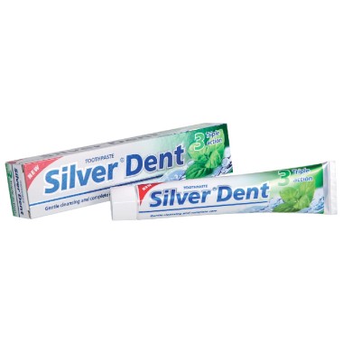 Зубная паста Silver Dent Тройное действие 100 г — Городок мастеров