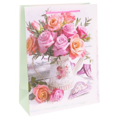Пакет бум 31х40х12см Букет свежих роз — Городок мастеров