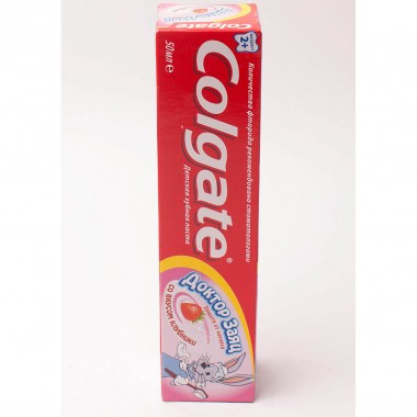 Зубная паста детская Colgate &quot;Доктор Заяц&quot; клубника 50 мл — Городок мастеров