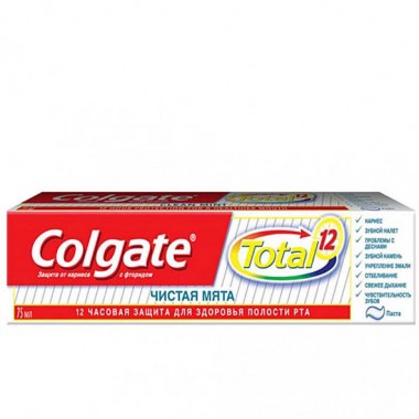 Зубная паста Colgate Тотал Чистая мята 75 мл — Городок мастеров